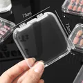 Square transparent acrylic nail storage box 7.5x7.5cm for press-on nails display - Small Square (4910) / 7.5x7.5x1.5cm