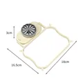 Universal cream kitchen sink filter rack bracket for leftovers, size 18x16.5x3cm - Rack Only / Single Piece / Cream