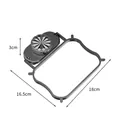 Black suction cup kitchen sink filter net holder with 18cm x 16.5cm dimensions - Rack Only / Single Piece / Gray