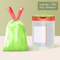 Green drawstring garbage bags for kitchen waste with wormwood scent and 45x45cm size - 88 Pieces Pack