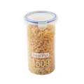 1500ml airtight transparent plastic storage jar with blue seal for kitchen dry food - 1500ml / 1 Piece / Clear