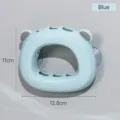 Porta spazzolino a ventosa a forma di orso blu, 12.8x11cm - Blu