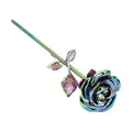 Irisfarbene Edelstahl-Rose Feuerbestattungsurne für Asche, Gedenkgeschenk - Bunt 65*350mm