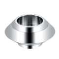 Elegant silver stainless steel cremation urn candle holder memorial for pets and loved ones - Silver