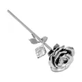 Eleganter silberner Metallrosen-Urne für Tierasche oder edles Parfüm-Deko-Ornament - Silber 65*350mm