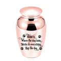 Rose gold pet memorial urn with dog hair quote 70x45mm - 70*45mm / Rose Gold (Home Quote)