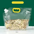 2.5kg transparent sealed food storage bag for grains with handle and 2cm spout - 2.5kg [Standard]