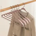 Durable pink wide shoulder matte non-slip clothes hanger for heavy coats and suits - Frosted Style / 1 Piece / Pink