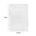 Caja de almacenamiento transparente A4 de plástico para documentos, 30 x 22,5 cm. - Grande (30x22.5cm)