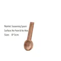 Natural mini acacia wood seasoning spoon 8x3cm unpainted for honey and salt - Small (8x3cm)