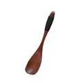 Creative handmade wooden spoon with black wire-wrapped handle for honey, jam or coffee - Phoebe Nanmu Wood / Black Thread