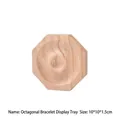 Natural wood octagonal jewelry tray for bracelet display, size 10x10cm - Octagon Style (2048) / 10x10x1.5cm