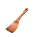 Natural teak wood cooking spatula with long handle and hanging hole for non-stick pans - Teak Rice Spoon / 23*6.8cm