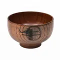 Ciotola vintage in legno di giuggiolo con incisione dello zodiaco cinese per bimbi - Stile Bue