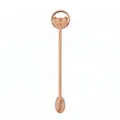 Natural beechwood coffee stirrer spoon featuring a cute cartoon tiger head carving - Tiger Style (Model 02)
