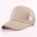 Gorra trucker de malla caqui para comodidad transpirable de verano y estilo casual - Diseño de Seis Paneles / Caqui