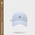 Hellblaue Damen-Baseballkappe mit weichem Top und einem bestickten Buchstaben B Logo - Softtop Gstickter Buchstabenstil / Himmelblau