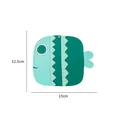 Fish shaped green silicone heat resistant kitchen mat measuring 15cm by 12.5cm - Fish Shaped Mat / M Green