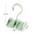 Light green multi-functional rotating bag hanger for wardrobe organization, 12.7cm height - 12.7x9x6.7cm / Nordic Green