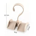 Rotating closet bag hanger hook in beige with 12.7cm height dimension measurement - 12.7x9x6.7cm / Nordic Beige