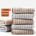 Hochsaugfähige weiche Korallenvlies-Reinigungstücher mit Streifendesign für die Küche - 25*25cm / Braun