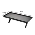 Schwarze 30x12,5cm verstellbare Bildschirmablage für TV-Receiver und Computermonitore - Kleines Verdicktes Set-Top-Box-Regal / 1 Stück