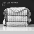Thickened grey striped microfiber kitchen cleaning cloth highly absorbent lint-free 30x30cm - Thickened / 30*30cm / Gray