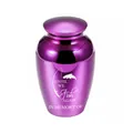 Urna cineraria viola 45*65mm con incisione 'Until We Fish Again' per umani o animali - 65x45mm / Viola