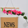 Realistic hot pink artificial bougainvillea branch for wedding home decor. - 24 Flower Heads / Rose Purple