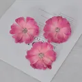 Pink gradient artificial daisy flower heads with glitter centers for DIY crafts - Rose Red