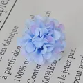 Artificial blue silk chrysanthemum flower head for wedding decoration and DIY bouquets - Blue and Purple