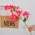 Realistic magenta artificial bougainvillea branch for elegant home and wedding floral decor - 51 Flower Heads / Rose Red