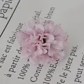 Retro lavender pink artificial fabric chrysanthemum flower head for DIY floral crafts - Light Purple