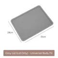 Gray rectangular storage box lid 31x24cm for underwear and socks organizer box - Universal Lid Only / 31x24cm / Gray