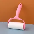 High-quality pink tearable lint roller for removing pet hair and dust from clothes - Lint Roller Set / 20 Sheets / Pink