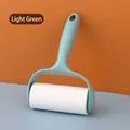 Manual light green reusable sticky lint roller for clothes and pet hair removal tool - Lint Roller Set / 20 Sheets / Light Green