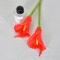 Lebendige rote künstliche PU-Calla-Lilie für elegante Hochzeits- und Heimdekoration - L / Rot