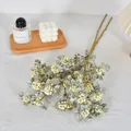 Vintage artificial lace berries in warm autumn tones for elegant home floral decor - White