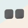 Durable grey square silicone door stopper anti-collision bumper wall protector set of 2 - Gray Single Pack