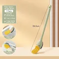 Creative light green duck-shaped silicone toilet brush featuring a 39.5cm long handle - Moli Green