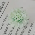 Small mint green artificial chrysanthemum flower head for DIY wedding floral decor - Light Green