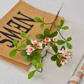 Realistic artificial spring blossom branch for home and wedding decor. - Short Branch Style / White Pink