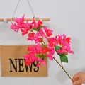 Life-like vibrant magenta artificial bougainvillea flower branch for home floral decoration - Bougainvillea-51 flower rose purple
