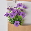 Lebhafter violetter künstlicher Eukalyptusstrauß für die Wandbehang Haus Gartendeko - 7 Gabeln / Lila