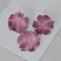 Purple gradient artificial daisy flower heads for DIY hair accessories and decor - Purple