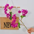 High-quality lifelike magenta artificial Bougainvillea flower branch for wedding decor - Bougainvillea-51 flowers purple