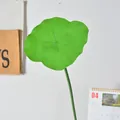 Einzelnes realistisches grünes künstliches Lotusblatt am Stiel für Heimdeko - Kleines Lotusblatt