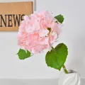 Realistic pink 3D printed artificial hydrangea flower for home and wedding venue decor - 196 Petals Hydrangea / Pink