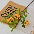 Ramo di fiori primaverili Haidao artificiali arancioni per la decorazione - Stile con Ramo Lungo / Giallo