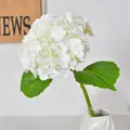 Realistic 3D printed white artificial hydrangea stem for elegant interior home decor - 196 Petals Hydrangea / Cream